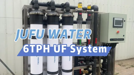 6000 Liter pro Stunde UF-Wasseraufbereitungssystem Ultrafiltrations-Wasserfilter
